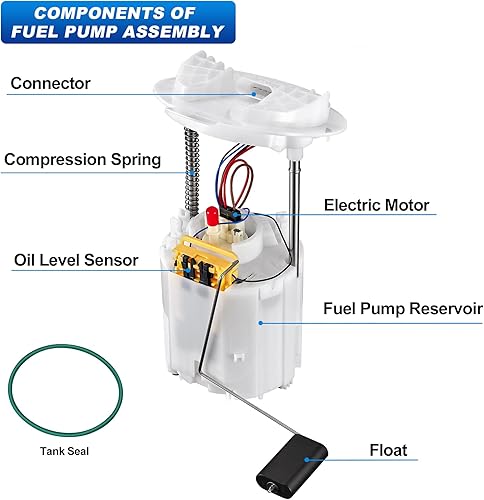 Miniatura 3 de Conjunto de bomba de combustible compatible con Chrysler 300 2005-2015, compatible con Dodge Challenger 2008 2011-2015, Charger 2007-2014, Magnum