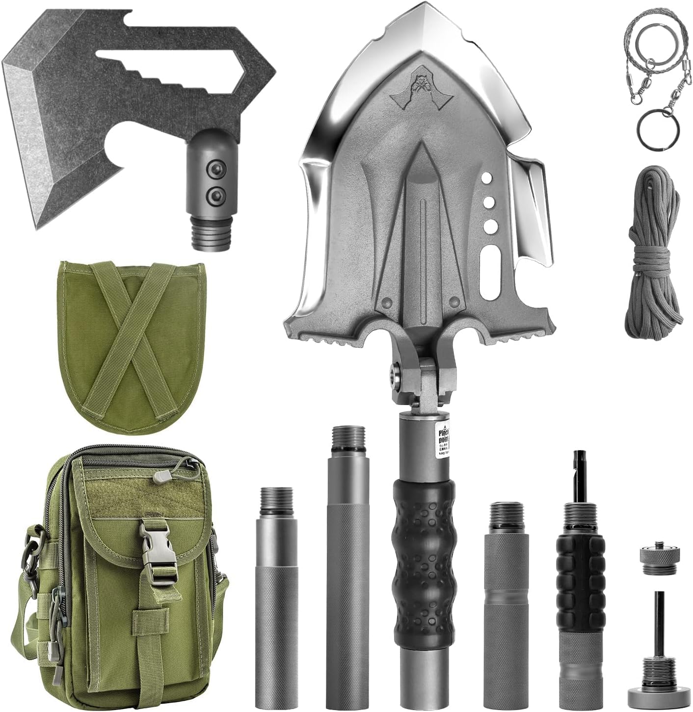 Zune Lotoo Tactical Shovel Axe Survival Multitool 29 in 1 Camping