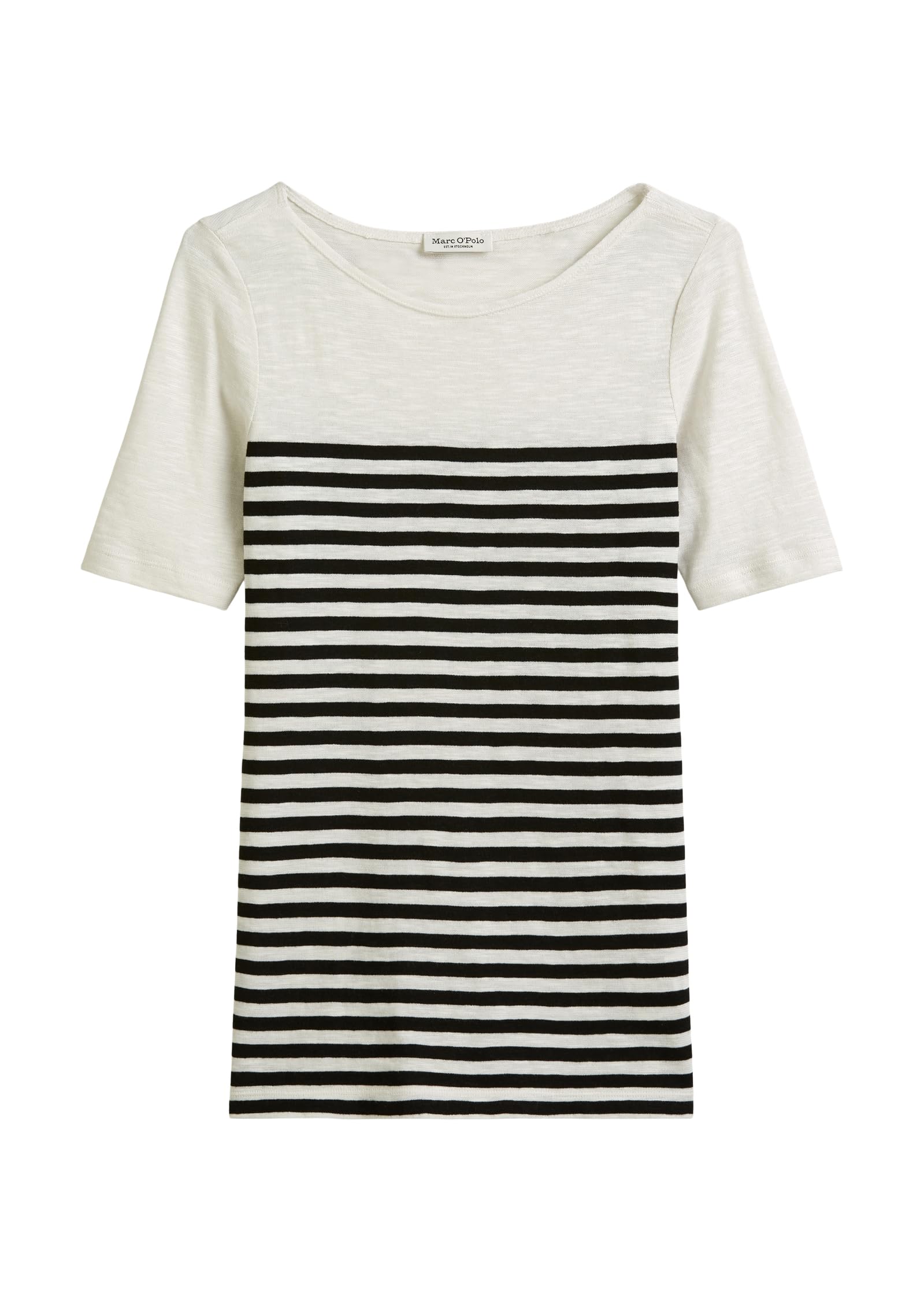 Marc O'Polo Damen T-Shirt aus Bio-Baumwolle gestreift