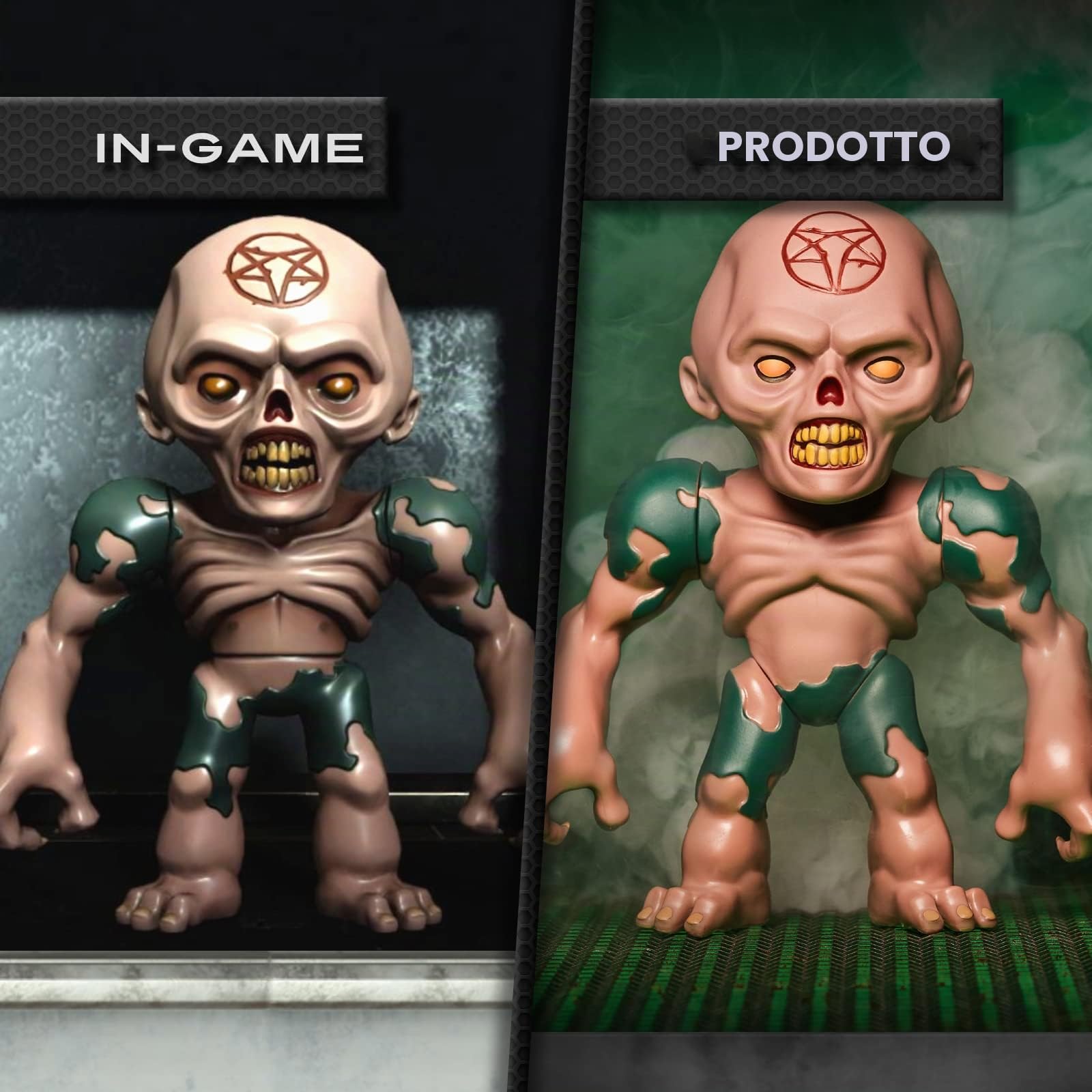Numskull Zombie DOOM Eternal In-Game - Personaggio giocattolo da collezione - Merchandise ufficiale DOOM - Edizione limitata, taglia unica