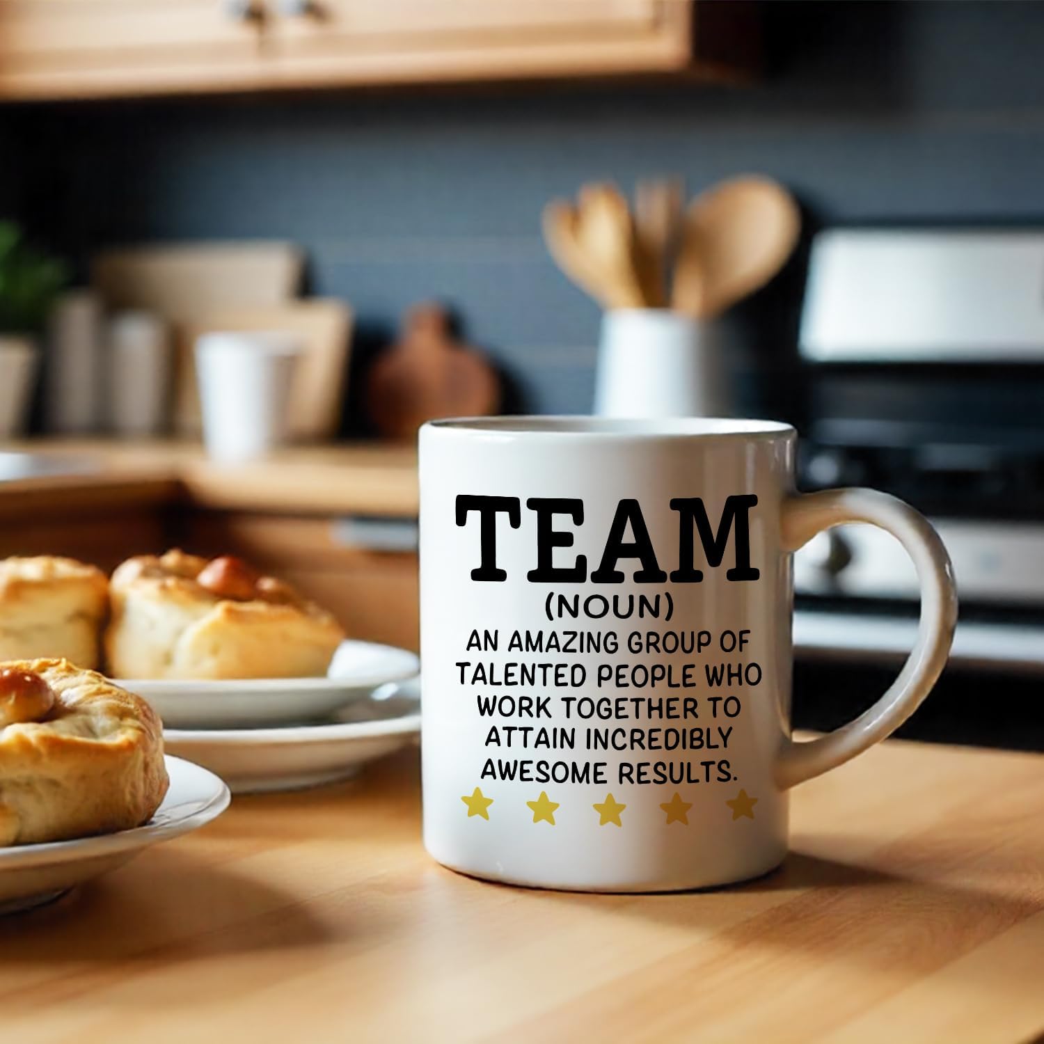 Funny Office Coffee Mug, Team Definition, 11oz Ceramic Double Sided Print Coffee Tea Cup, Inspirational Team Gifts for Employee Teammate, Appreciation Gifts for Women Men Coworker Assistant - Image 7
