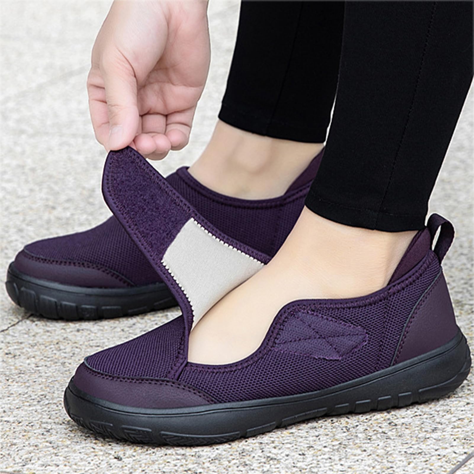 Buty dla cukrzyków, dla mężczyzn i kobiet, ortopedyczne, zdrowotne, na lato, sandały, antypoślizgowe, buty rekreacyjne, miękka podeszwa, buty do chodzenia, obcas klinowy, oddychające, plecione buty