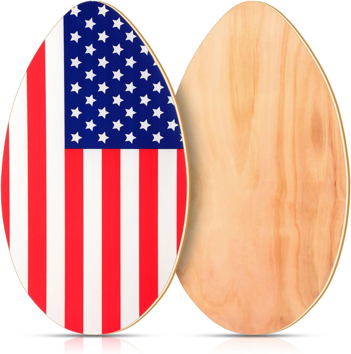 WinnerWhy Skim Board with High Gloss Coat Wooden Skimboard Lightweight Wood Body for Beach Beginners, Teenagers, and Adults