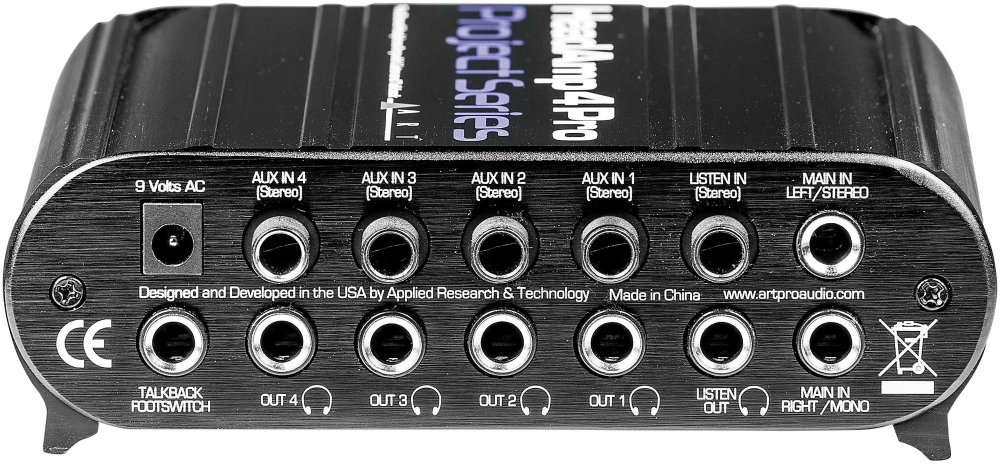 ART HeadAMP 4 Pro Five Channel Headphone Amplifier with