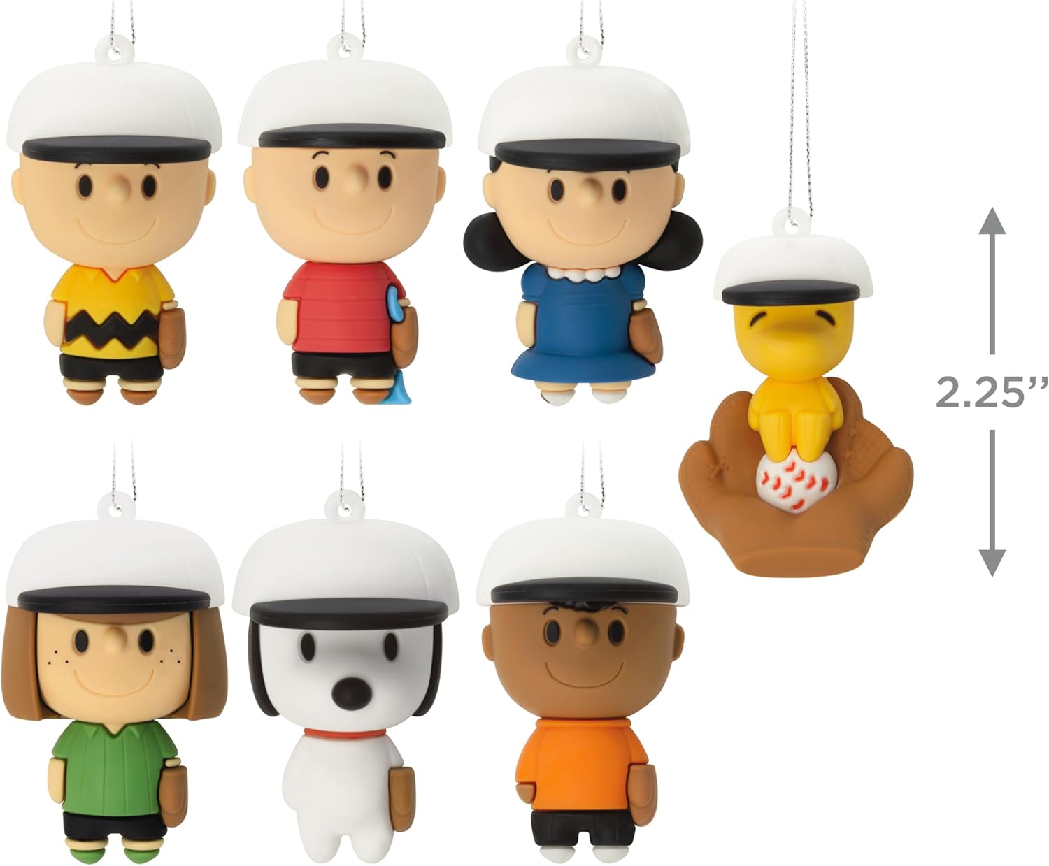 Hallmark Peanuts Baseball Mystery Miniature Christmas Ornaments, Set of 2 - Image 5