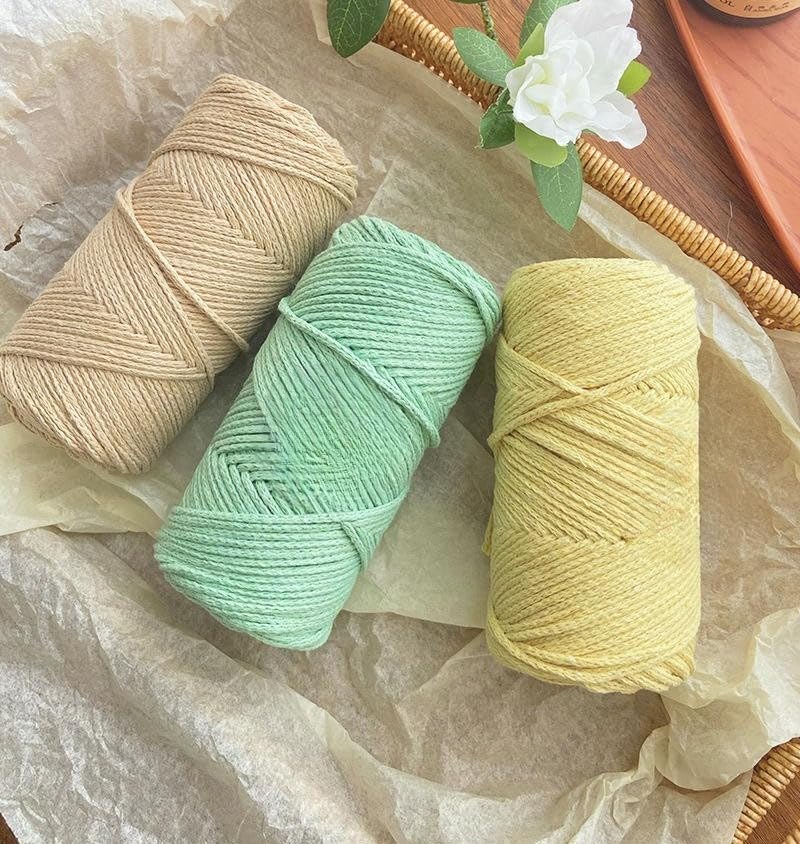 1-4 rolki 200 g grubej przędzy wełnianej, kolorowa przędza kanalikowa z bawełny, do szydełkowania i robienia na drutach toreb, szalików, czapek, koców i prac ręcznych DIY