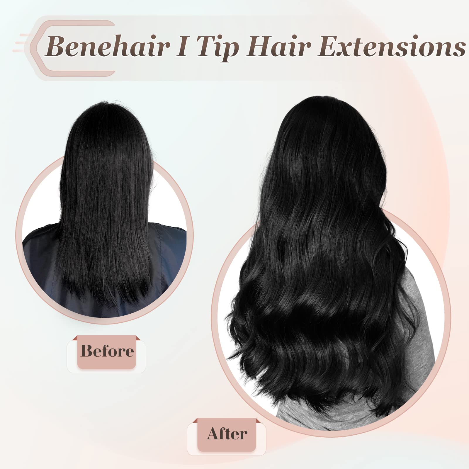 Amazon.com : Benehair I Tip Hair Extensions - 18 Inch Cold 