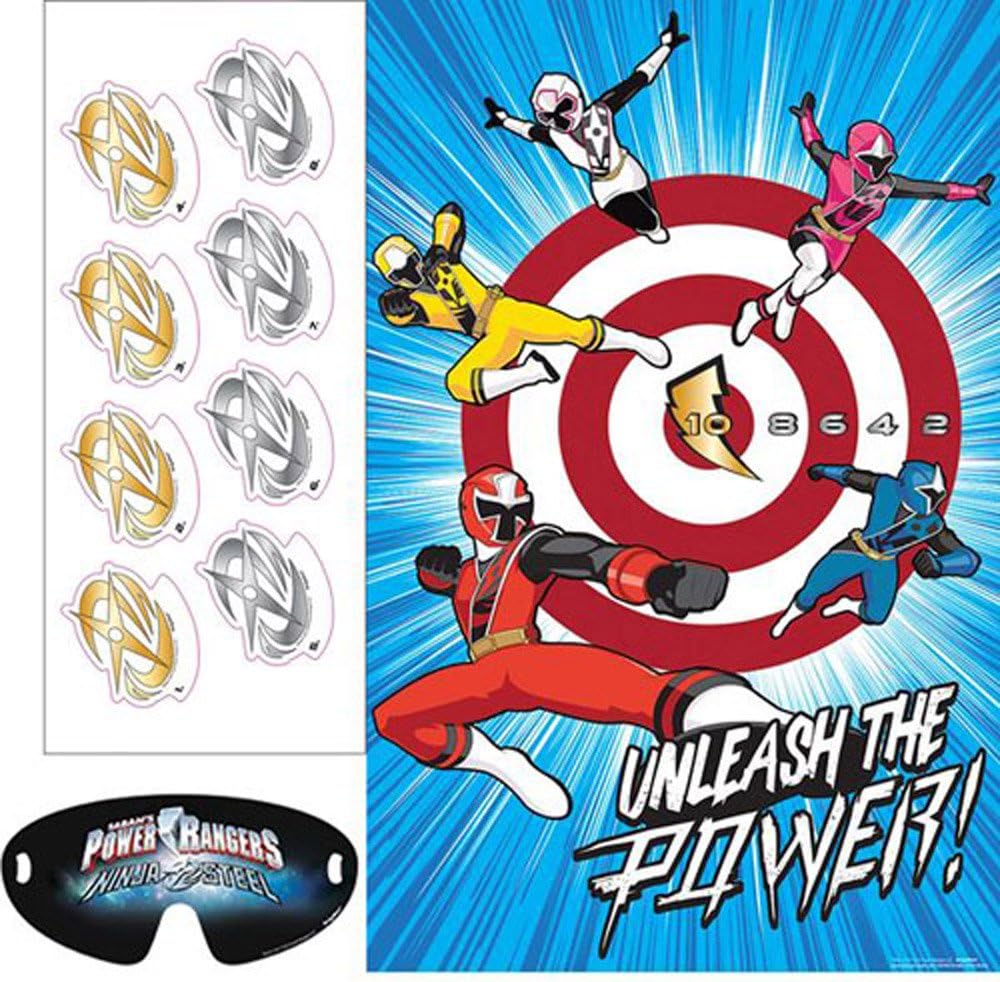 Ninja Power Rangers Steel' Party Game Poster (1ct)