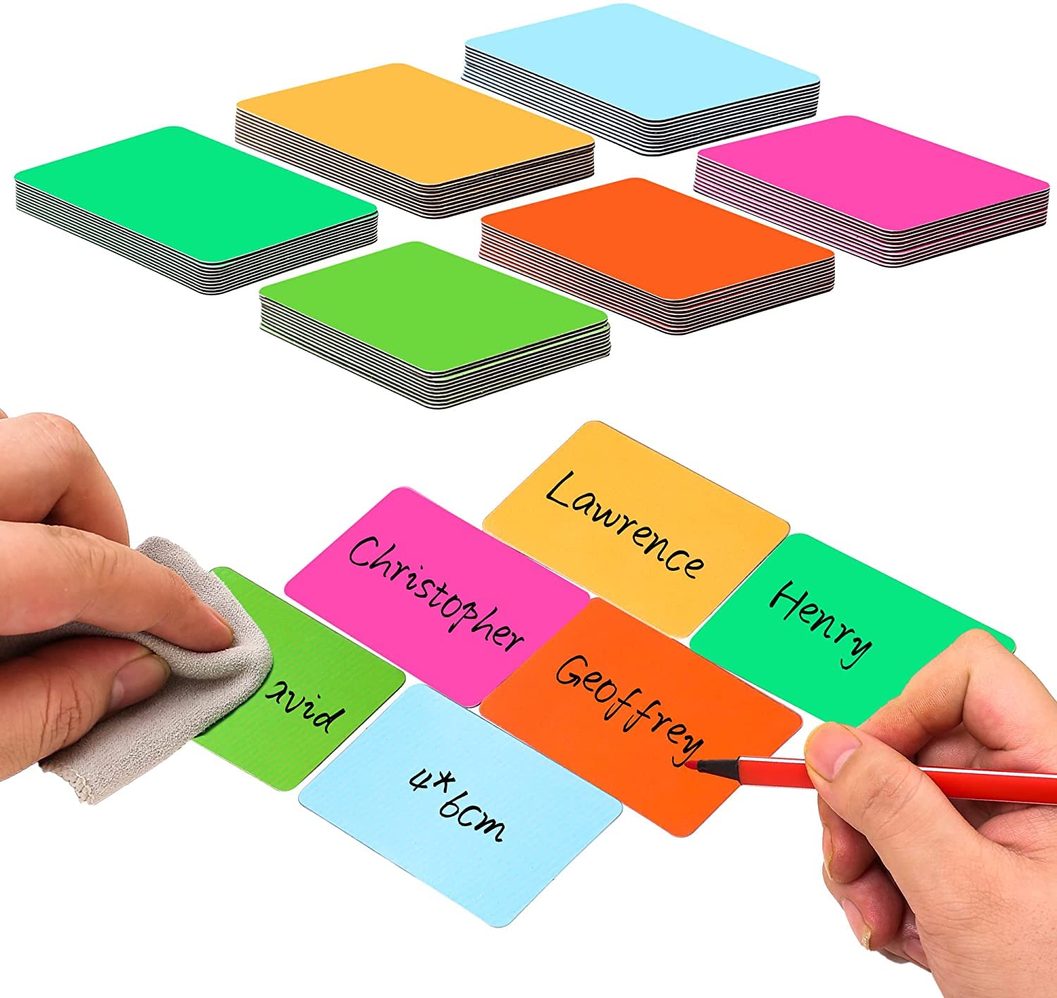 Buy Labels 4 cm X 6 cm Whiteboard Name Tags