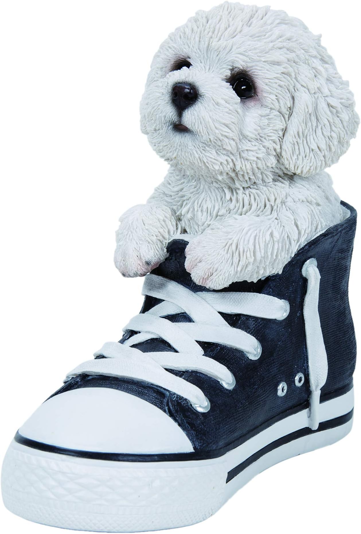 Vivid Arts - Pet Pals in Sport Shoes Bichon Frise Home or Garden Decoration (SS-BCHN-F)