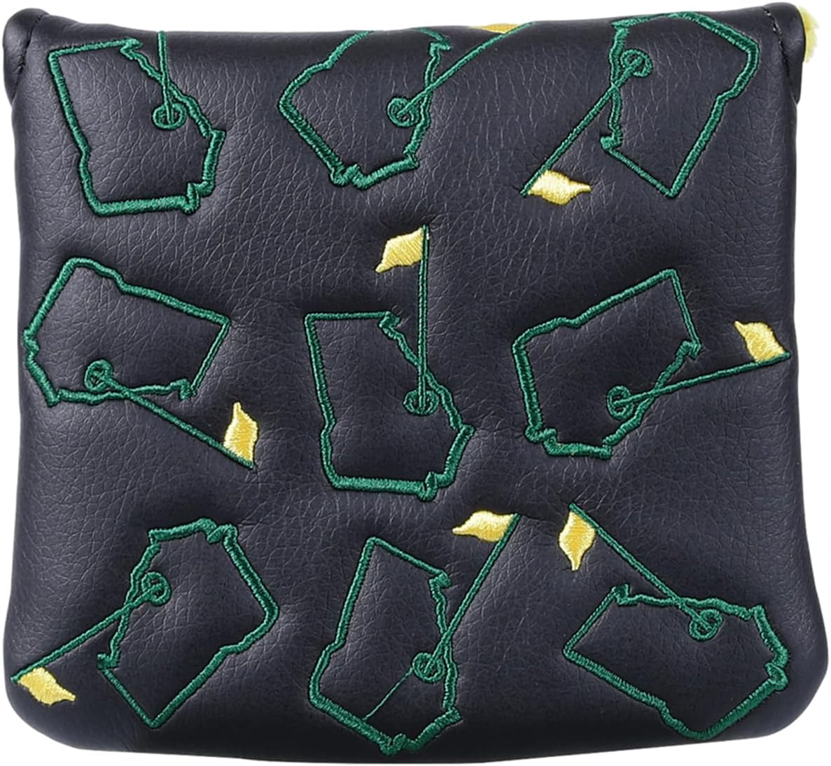 Mallet Putter Cover - Augusta Georgia Golf Square Mallet Putter Headcover Magnetic Closure