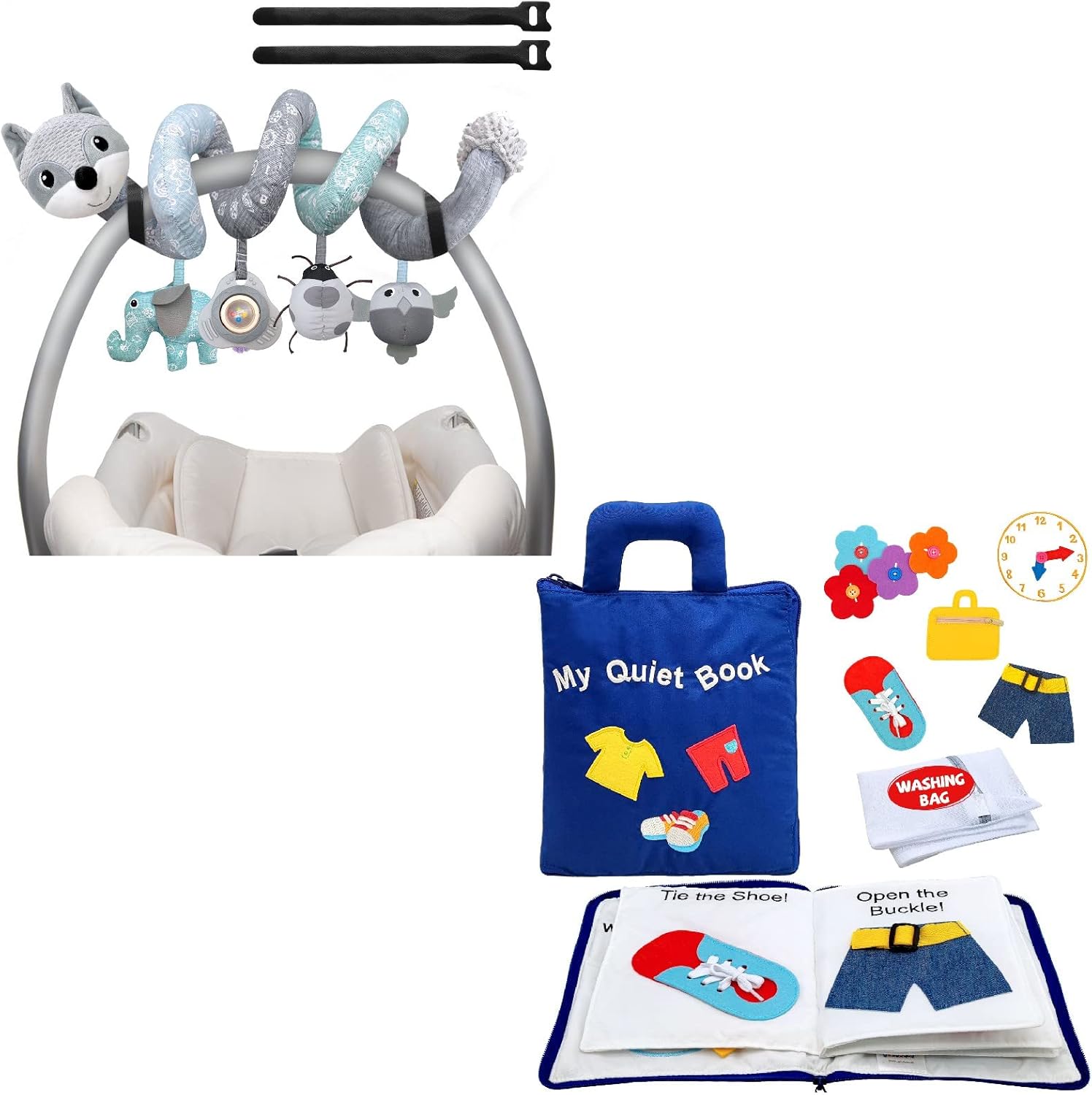 MONSTIME Car Seat Toys Newborn Toys Stroller Toys Baby Toys