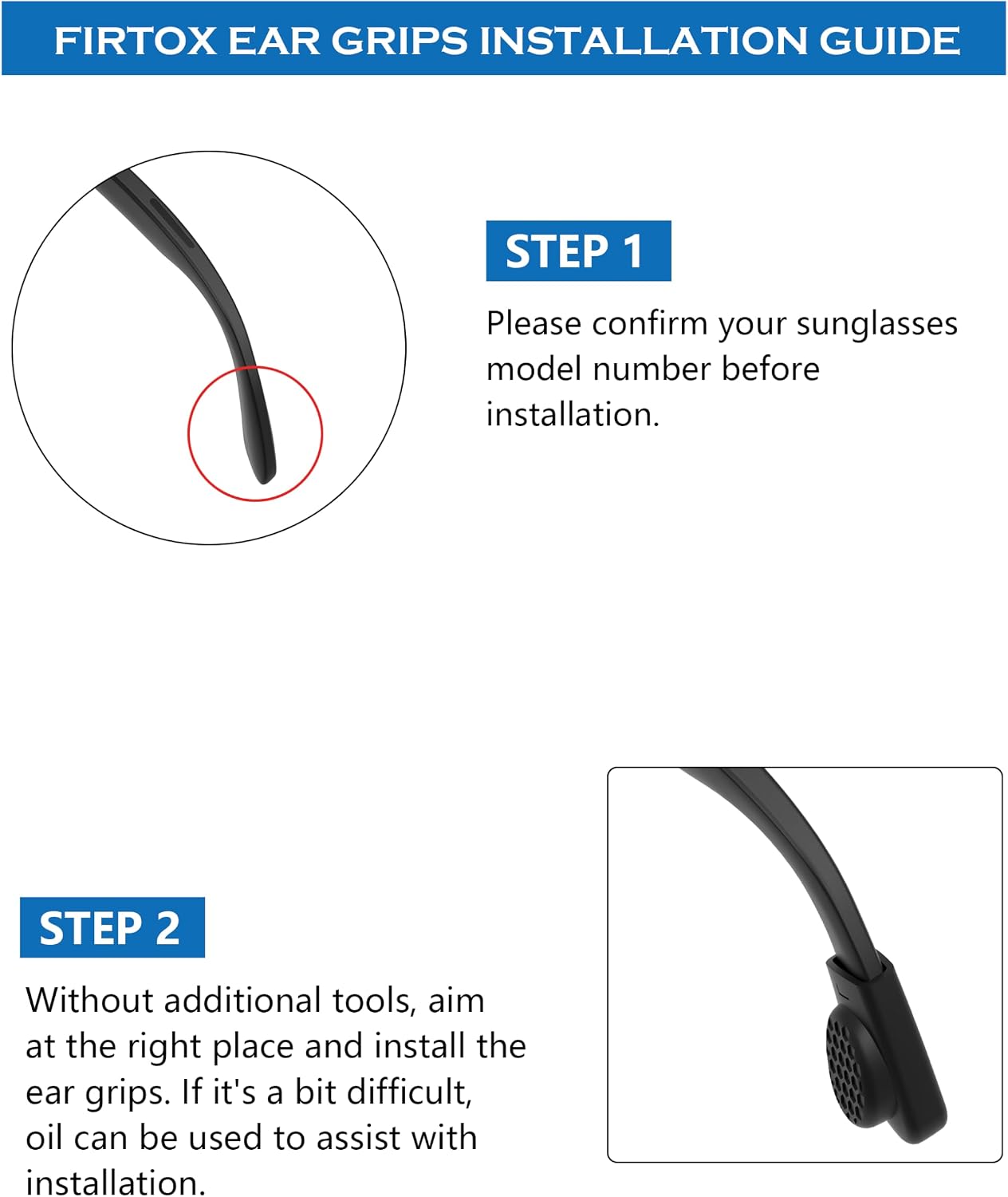 Eyeglass Ear Grip Compatible with Ray-Ban Meta(Gen 1 & 2) Wayfarer/Skyler/Headliner/Blayzer/Scriber Smart Glasses AI Glasses Accessories, Anti-Slip Silicone Elastic Retainers