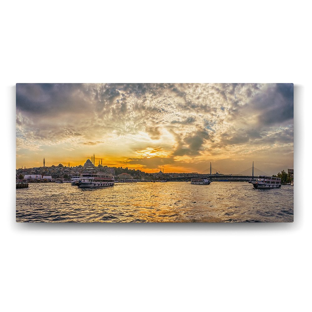 İstanbul Köprüsü Manzara Tablosu - 120x60cm