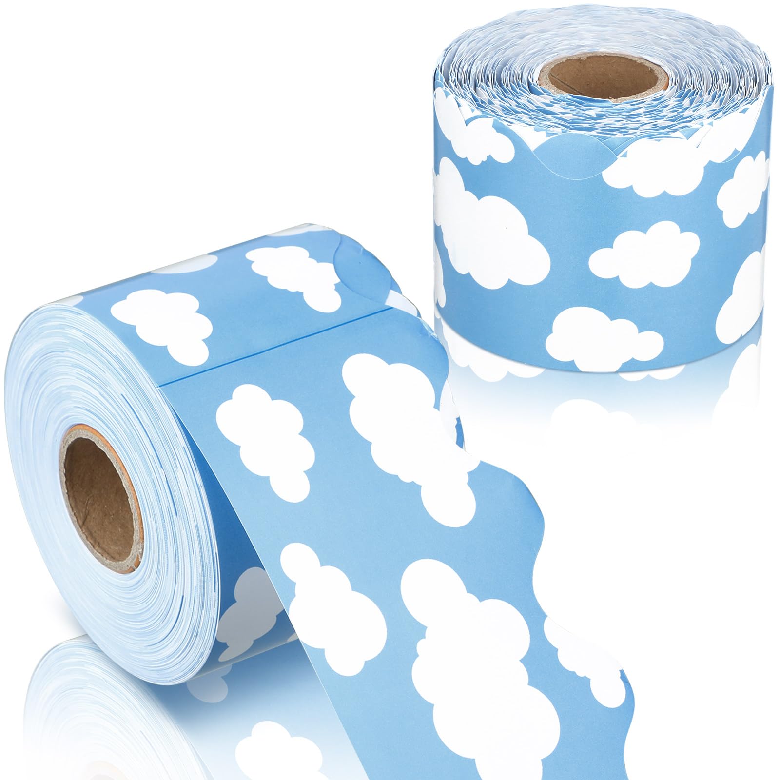 Buy Kisston 131 ft Blue Sky Clouds Bulletin Board Border Trim Bulletin