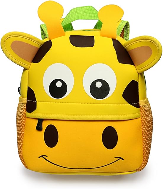 IGNPION Nursery Kids Backpacks Toddle Children School Bag Zoo Lunch Bag 3D Cute Animal Cartoon Preschool Rucksack