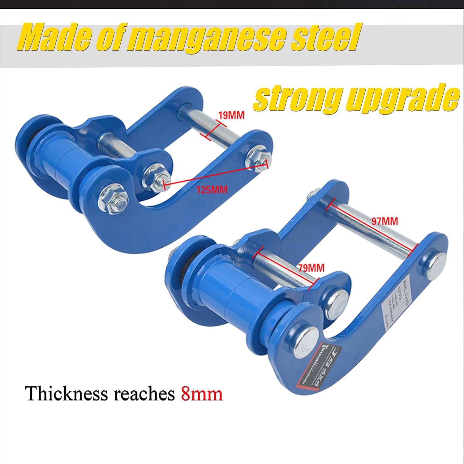 2Pcs Rear Comfort Leveling Shackles Lift Up Kits Fit for HILUX Vigo/Tocoma 2005-2014,2Pcs Rear Leaf Spring Shackle