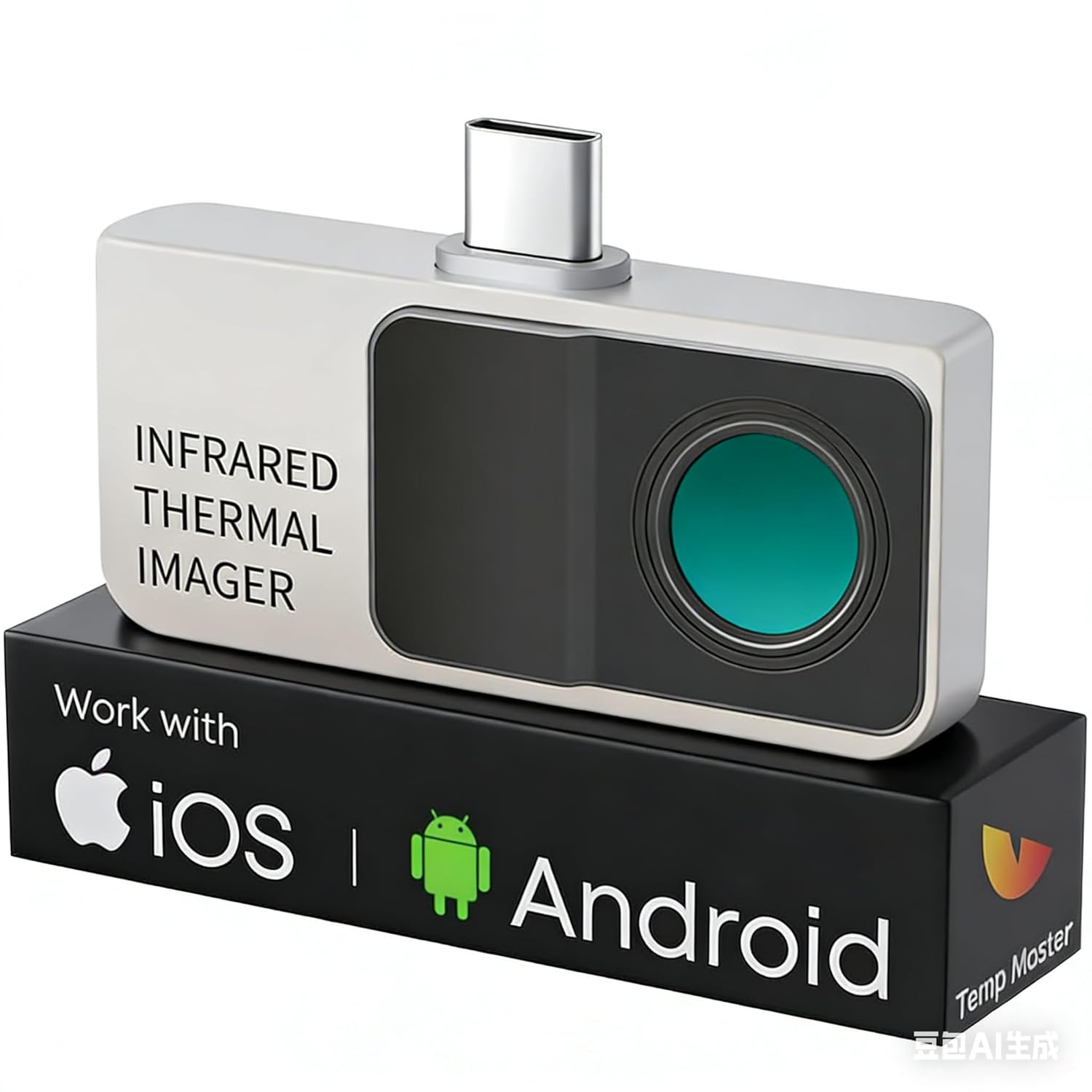 Thermal Imaging Camera Compatible with Any USB-C iPhone, iPad & Android Device Thermal Imager 512 x 384 Super Resolution, -4℉ to 1112℉,256 x 192 IR Resolution