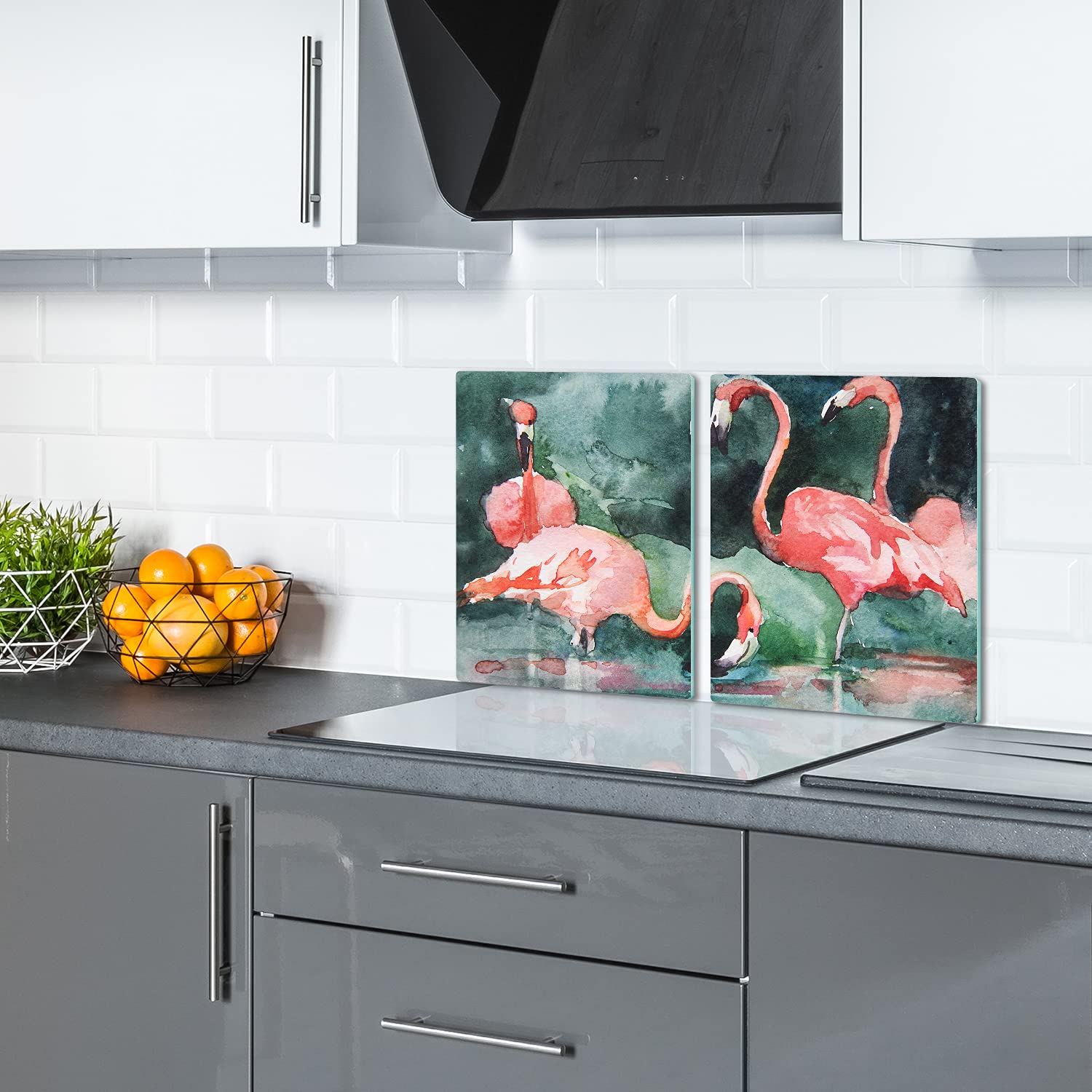 Coloray Glazen Snijplank 2x40x52cm Kookplaatafdekking Fornuisafdekplaat Antislip Keuken Achterwand Gehard Glas Bord voor Het Serveren Van Gerechten - Bewolkte hemel wolken lucht