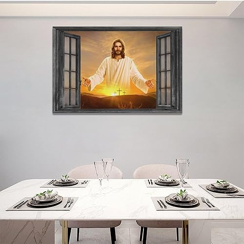 Miniatura 9 de Arte de pared bíblico con texto en inglés Escritura, cuadros bíblicos de cruz cristiana, decoración de pared, fe religiosa, cita inspiradora, lienzo