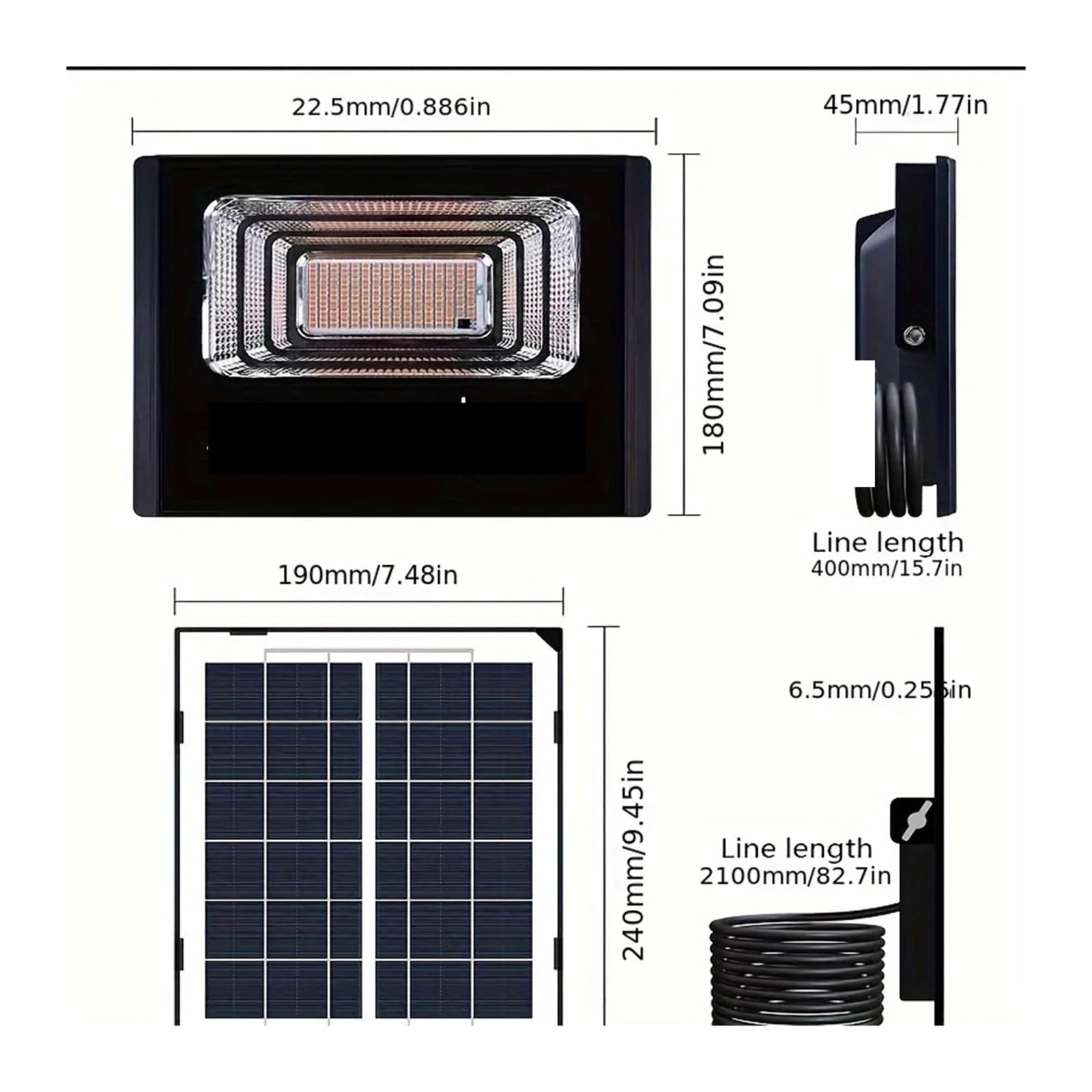 Lámpara de Cultivo, Luz LED Solar for Cultivo, Reflector de Espectro Completo, luz for Cultivo de Plantas, Control Remoto, Impermeable, fitoamplificador for Plantas de Interior y Exterior.