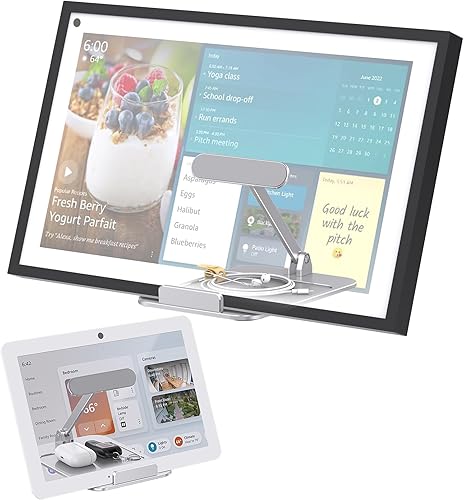 Miniatura 9 de Soporte de aluminio para Echo Show 15, soporte inclinable para Echo Show 15, dispositivo de fácil cambio en modo vertical y horizontal, soporte