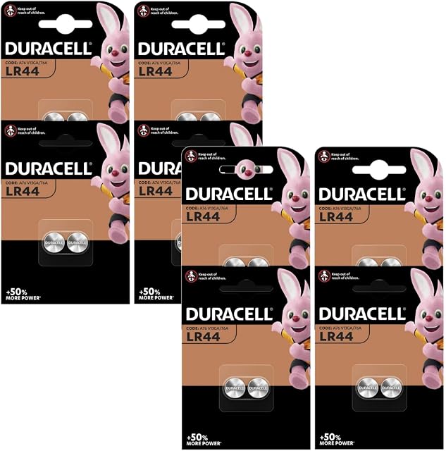 Duracell Specialty Type LR44 Alkaline Coin Batteries, pack of 16