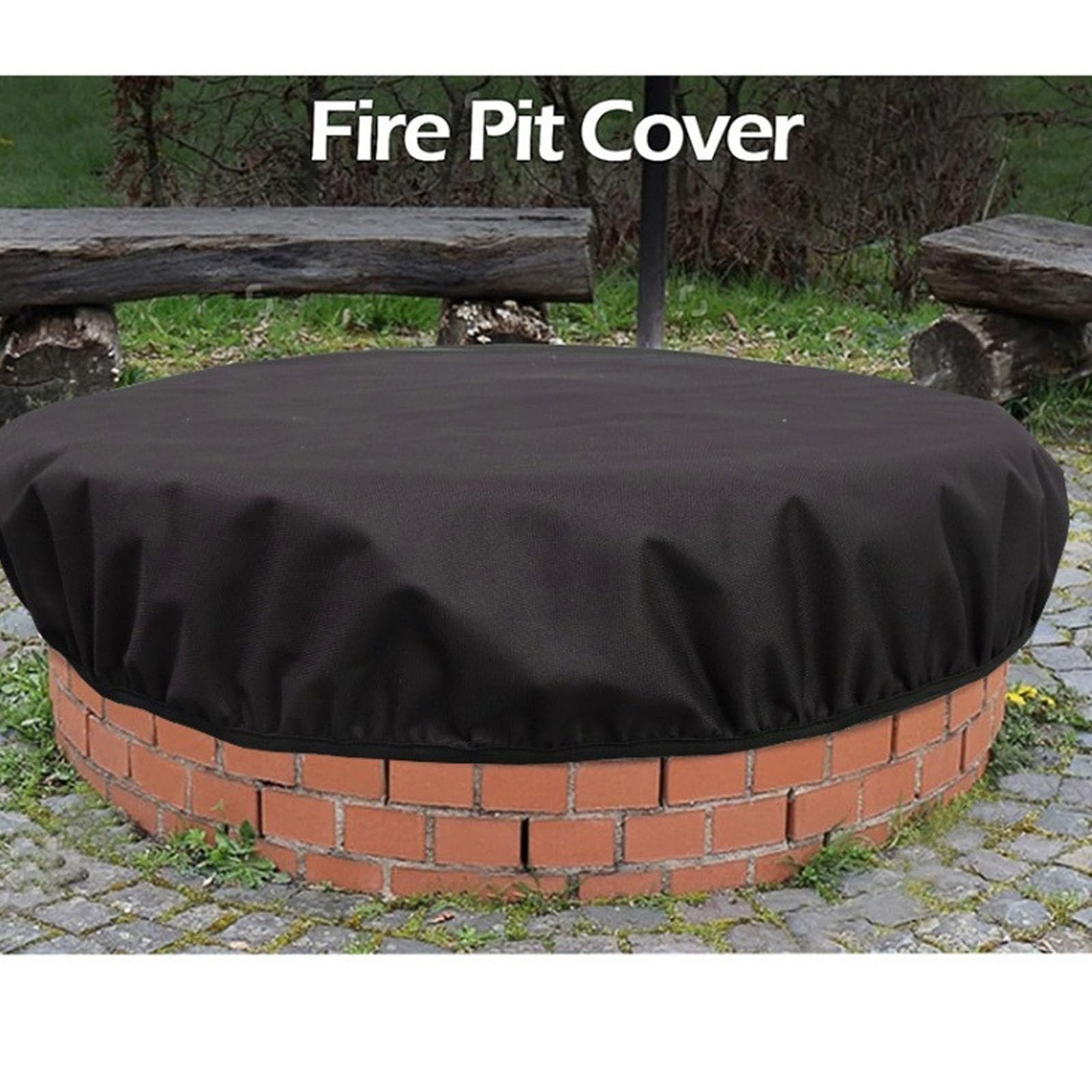 Outdoor Fire Pit Cover Heavy Duty Large Round Built In Stone Firepits Cover for In Ground Fire Pit (Zerodisu7oa6it3gf-12)