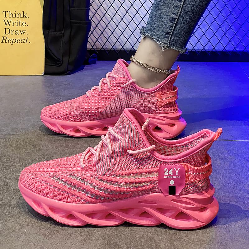 Image of DLWKIPV Women Running Shoes Walking Training Sneakers Sport Gym Fitness Tennis Shoes Non Slip Fashion Comfortable Lightweight Shoe for Casual Jogging Mesh Breathable Sneaker