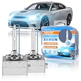 D3S HID Xenon Headlight Bulb Fit for Dodge Charger 2011-2016 2017 2018 2019 2020 2021 2022 2023 2024 Challenger 2015-2020&comma; 8000K Blue&comma; 35W OEM High Low Beam Xenon Lights&comma; Pack of 2