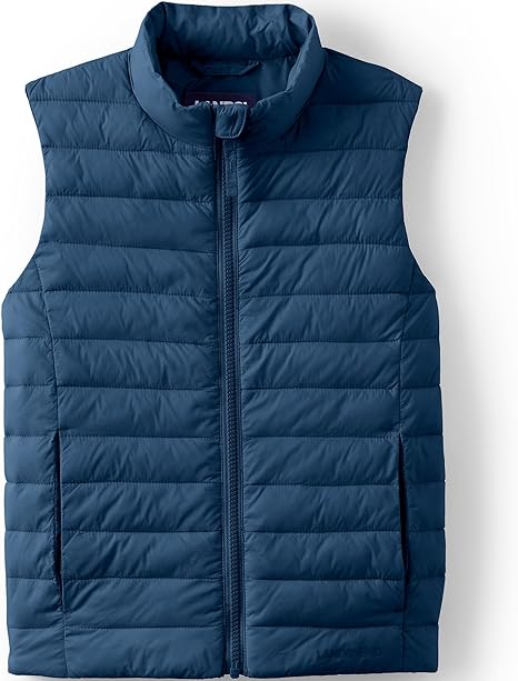 Amazon.com: Lands' End Kids Insulated Vest Blue Camo Kids Xxs
