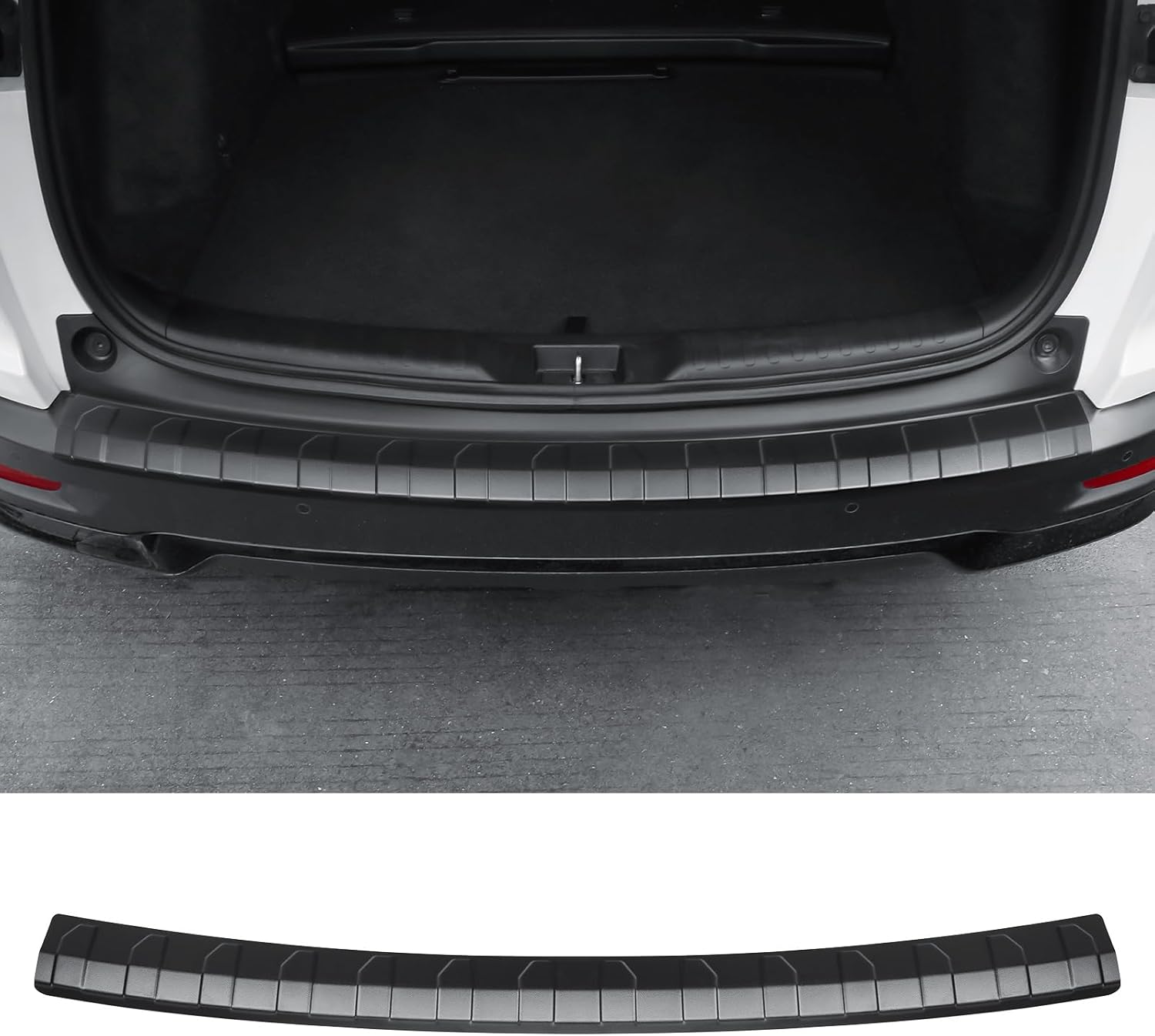 Exterior Rear Bumper Protector Compatible with Honda CRV 2022 2021 2020 2019 2018 2017 Hybrid (Include HEV) Accessories ABS Material Rear Bumper Guard Trunk Sill Protector (Black)