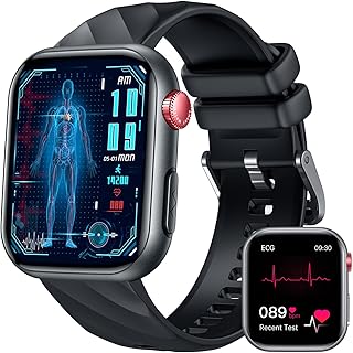 TAOLOON Reloj Inteligente Hombre Smartwatch con ECG+HRV: 1.97'' AMOLED Smart Watch con BIM Bluetooth Llamadas Temperatur...