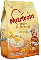 Nutribom Mingau Multicereais 180G - Feito Com Trigo Milho Arroz E Aveia Fonte De Ferro Zinco E Vitaminas