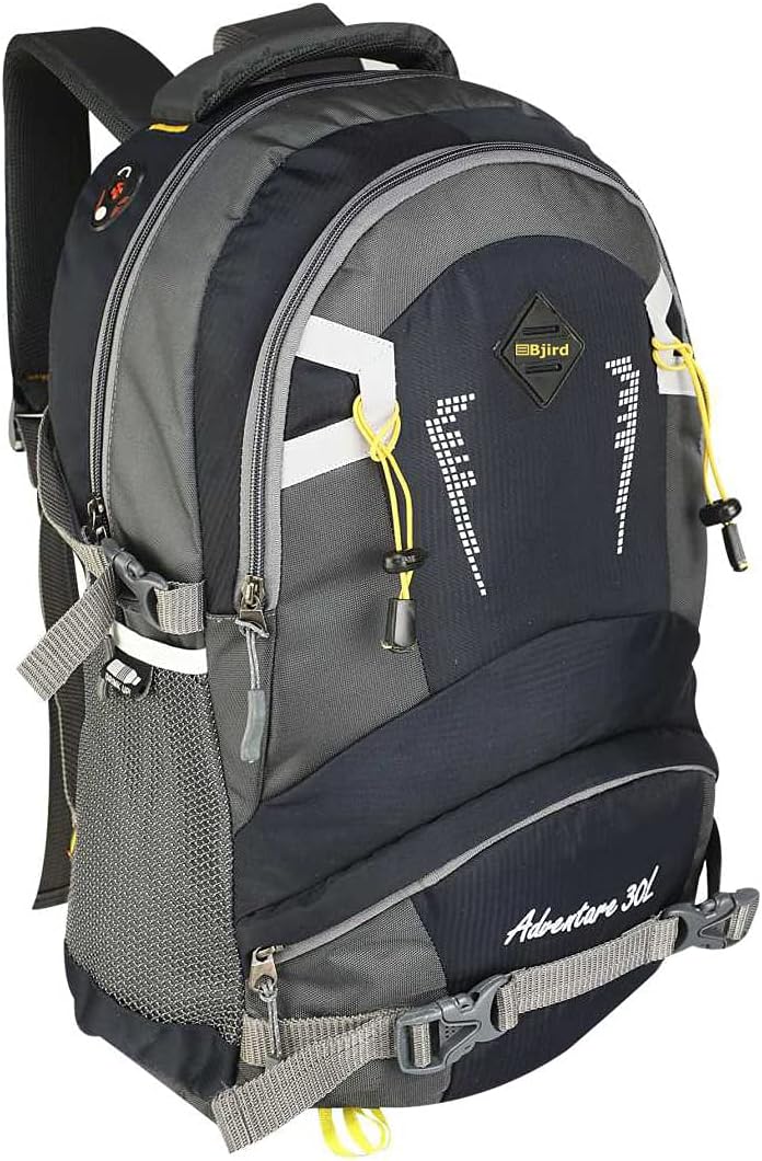 New Fashion Forever Men's 15.6" Polyester Casual Laptop Bags/Backpack with Adjustable Strap Expendable with 2 Compartments (Black)