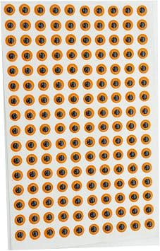 Fishing Lure Eye Orange 3D Soft Eye Fishing Eyes Lure Eyes Making Fly Tying Fake Fish Eyes DIY Lifelike Realistic Artificia Fake Eyes