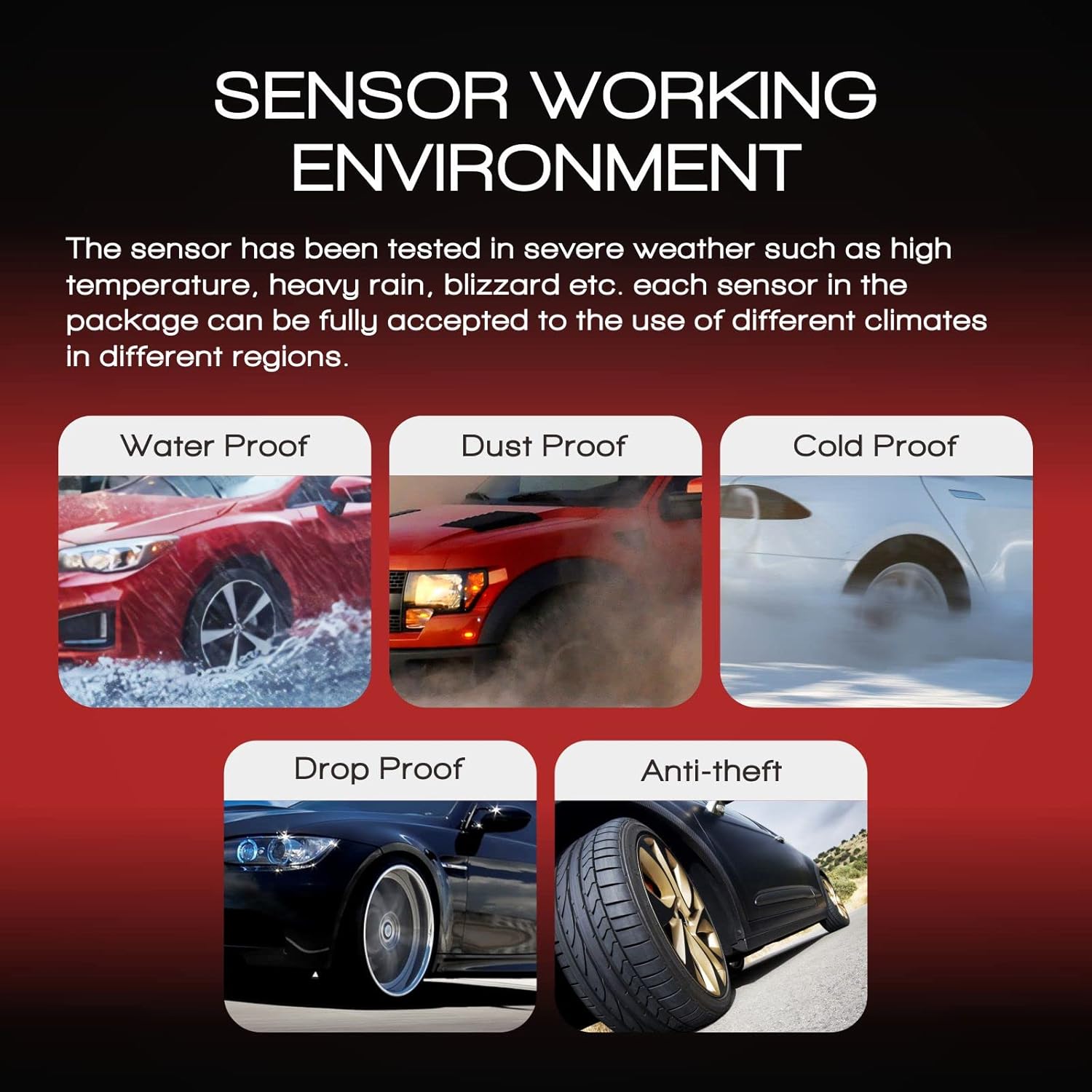 MOCA TPMS Sensor Fit 08-09 for Mini Cooper, 06-10 for BMW 550i/ 650i/ 750i/ 750li/ 760li/ Z4/ X3/ X5/ M5/ M6, 08-10 for BMW 128i, 07-09 for BMW 335i Tire Pressure Sensor 433MHz