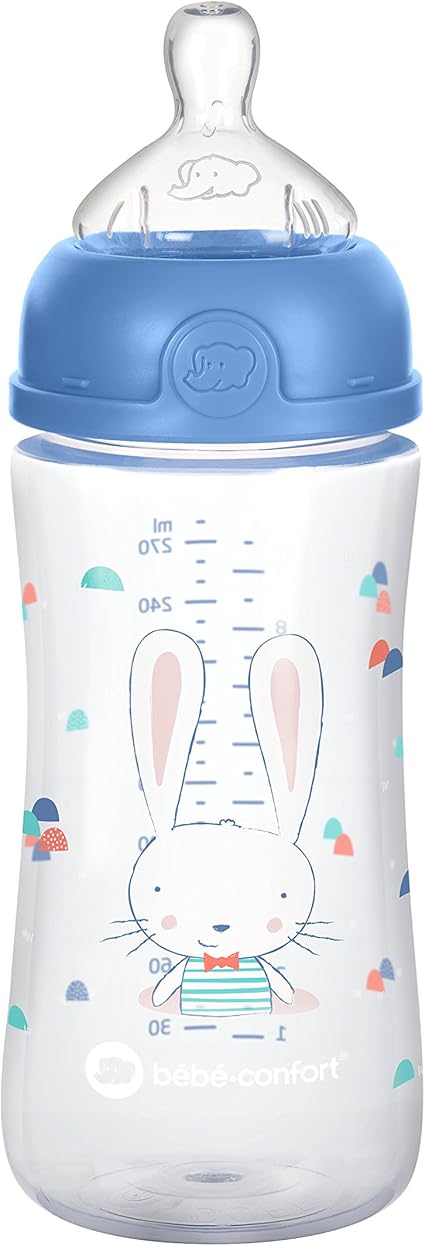 Bebe Confort Biberon Emotion Pp T1 Bleu Sweet Bunny 270 Ml Amazon Fr Bebe Et Puericulture