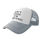 Don't Panic I'm Hispanic Mesh Hat Men Women Trucker Hat Baseball Cap Dad Gift