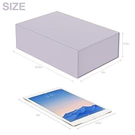 Luxury Large Gift Box 13.8x9x4.3 Storage Box Ribbon Magnetic Closure for Luxury Packaging Box for Mother\'s Day, Birthdays, Bridal Gifts,Weddings