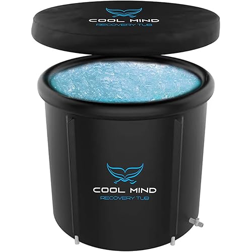 Ice Bath Tub for Athletes - Cold Plunge Tub Outdoor and Indoor - Cold Plunge Barrel for Muscle Recovery - Portable Ice Bath Tub for Cold Water Therapy - Ice Bath Tub for Adults With Cover by Cool Mind