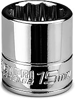 Vista 17 de Capri Tools Zócalo poco profundo de 0.157 in, accionamiento de 1/4", 12 puntos, métrico