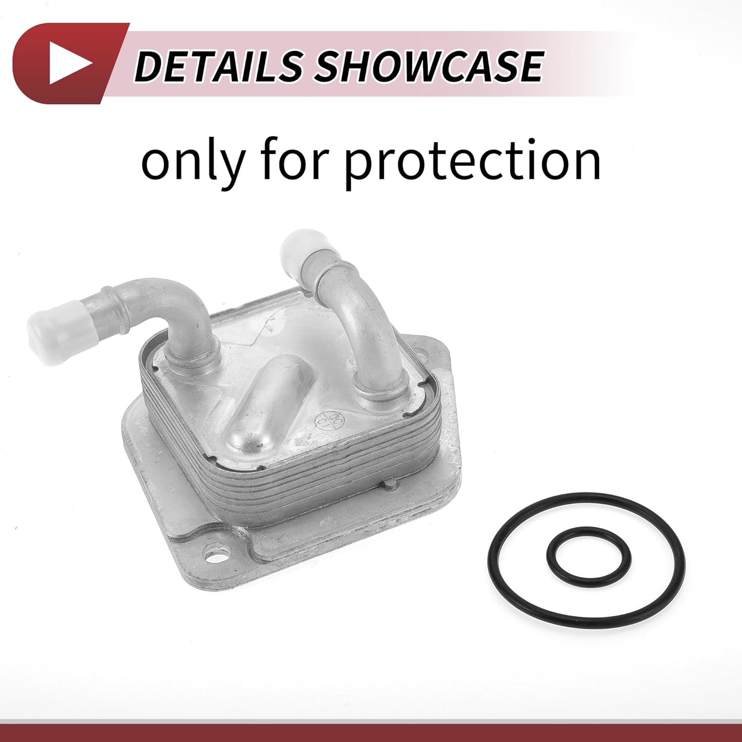 1 Pc Engine Oil Cooler for Honda Fit 2015-2019 Engine Transmission Oil Cooler with O-rings Seal No.255605T0003 Silver Tone Aluminum Alloy