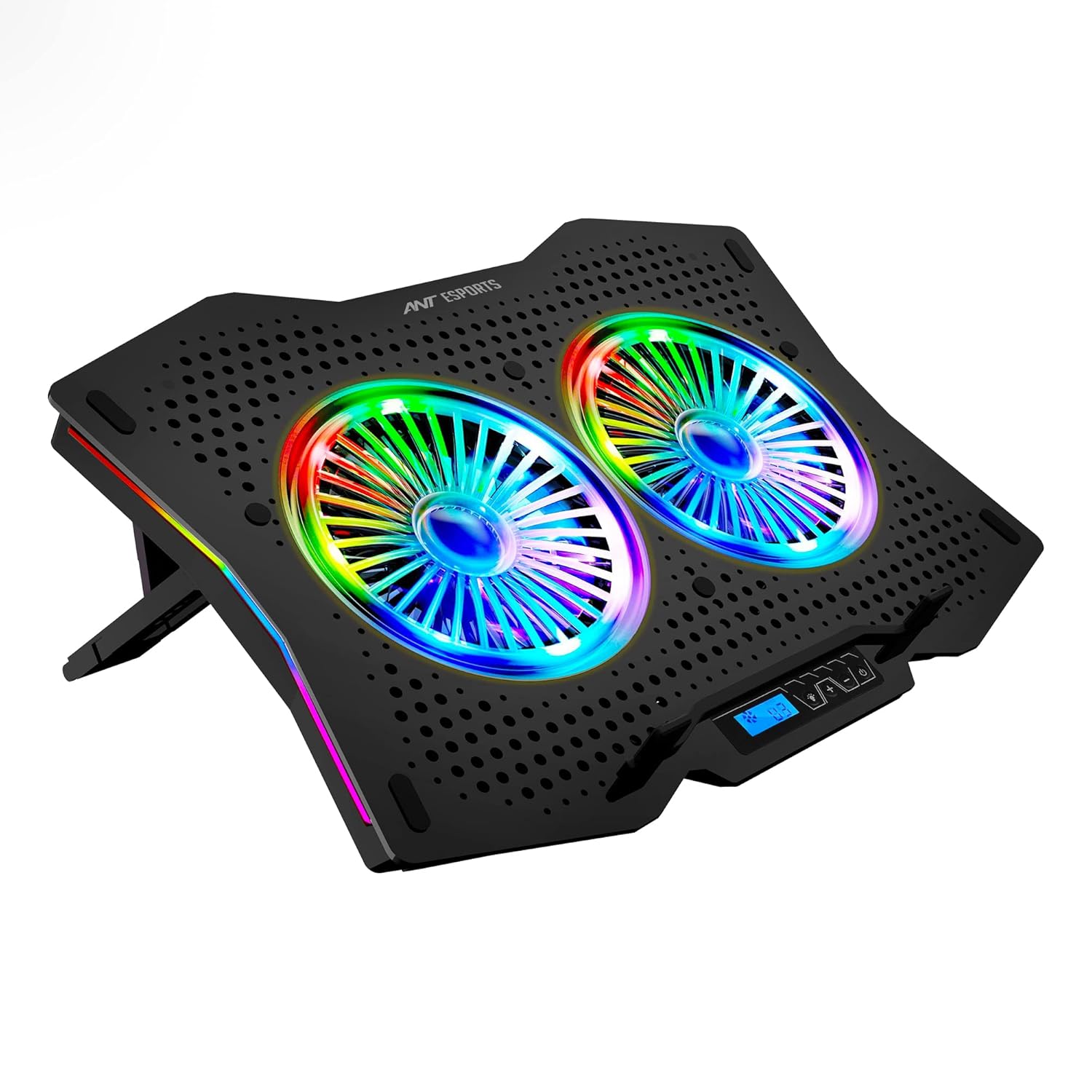 Ant Esports NC280 RGB Gaming Notebook Cooler, 10″ – 17″ + Gaming Laptop Cooling Pad for PC + USB Powered Fan + Very Stable and Silent + Compatible Mac and PS5/PS4 – New 2022