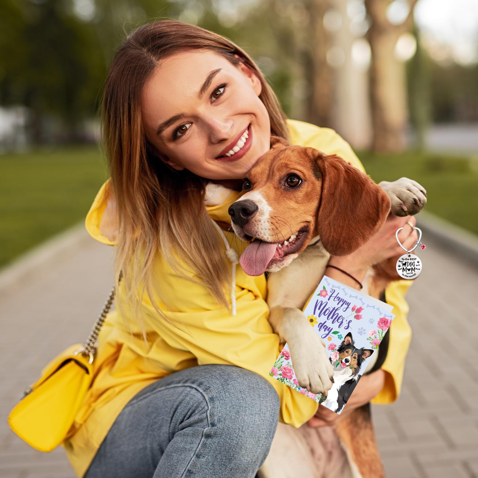 DPKOW Mothers Day Card from Dog, Happy Mother’s Day Card Dog Mum Gifts, Mothers Day Greeting Card with Envelope - Image 4