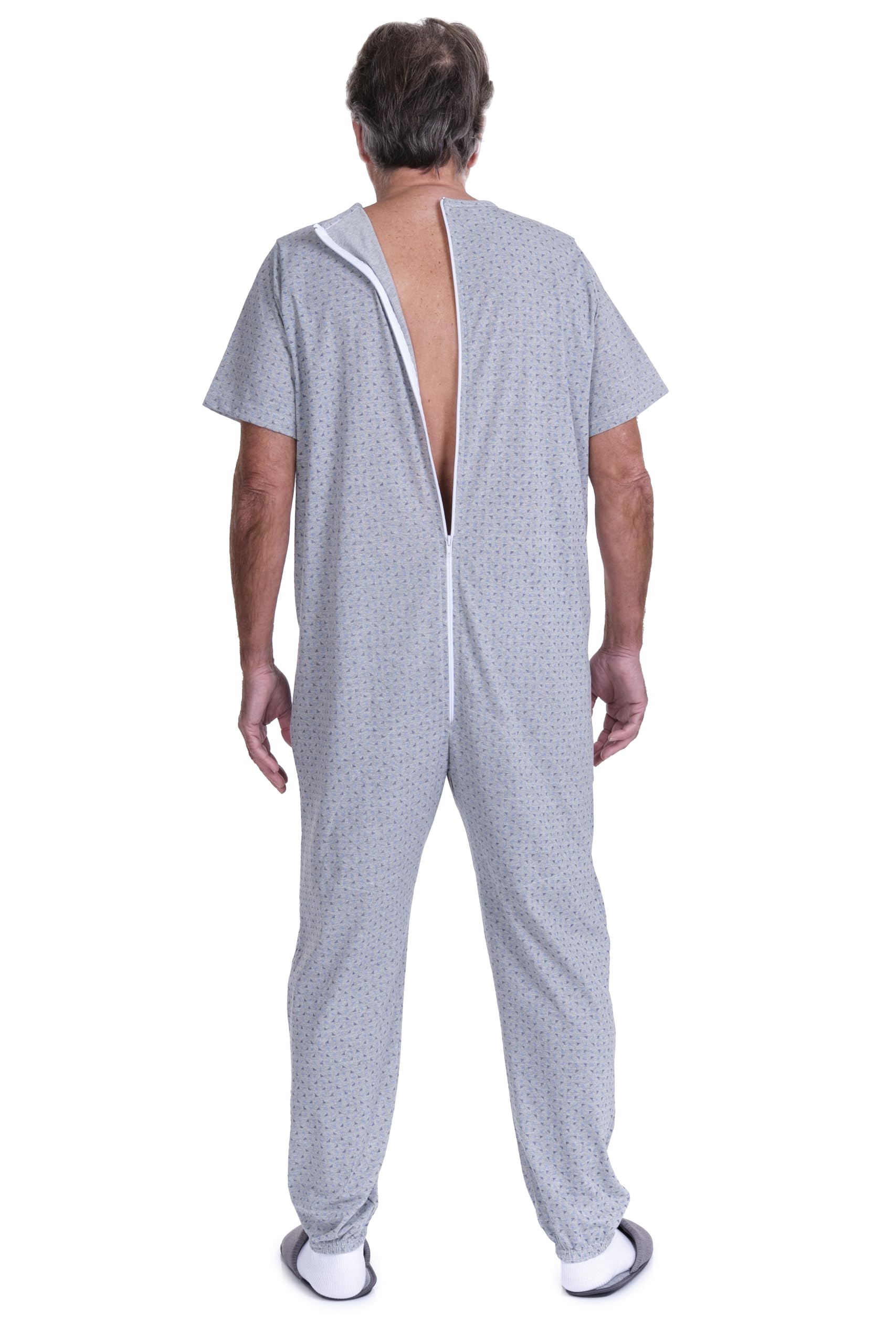 FERRUCCI COMFORT Pijama Tutone Sanitario Sentimiento Manga Corta 1 Cremallera Detrás Espalda Verano