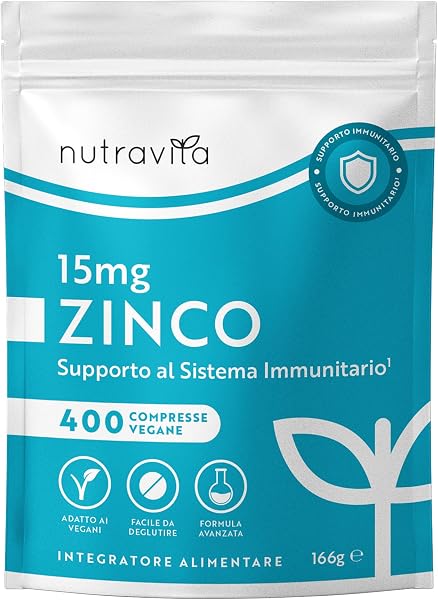 Nutravita Vegan Zinc Supplement 400 Tablets