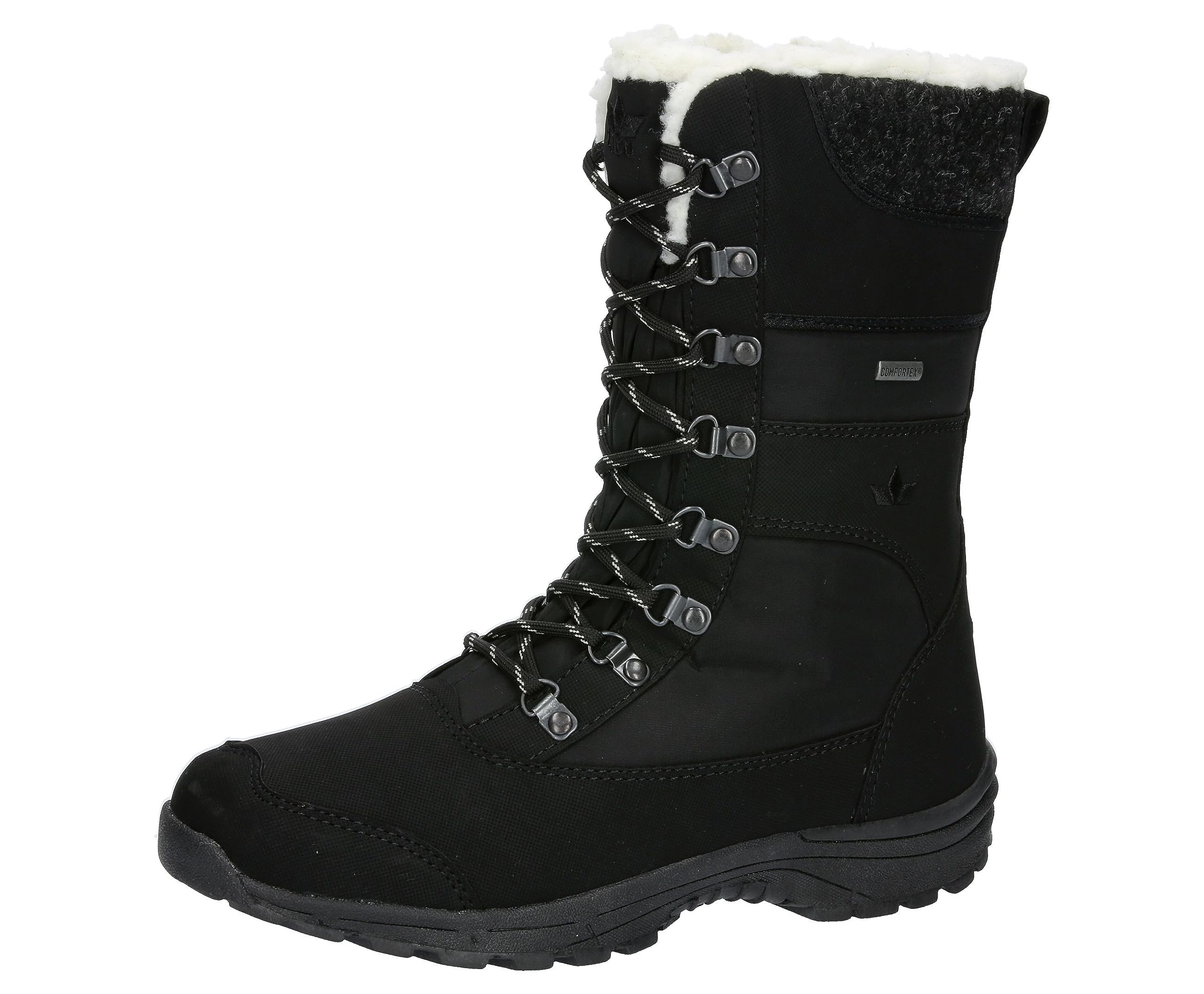 Lico Women's Aster Snow Boots, black, 7 UK