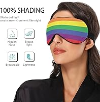 Vista 3 de Antifaz para dormir unisex LGBT-Rainbow-Pride-Stripes Night Sleeping Mask Cómodo Eye Sleep Shade Cover