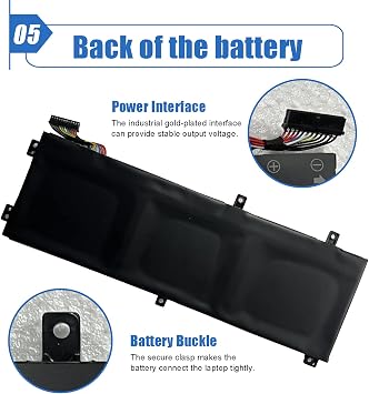 H5H20 Laptop Battery RRCGW Replace for Dell Precision 5510 5520 M5520 5530 5540 XPS 15 9550 9560 9570 9590 Inspiron 7590 7591 Series Notebook 62MJV M7R96 5D91C 05D91C 11.4V 56Wh